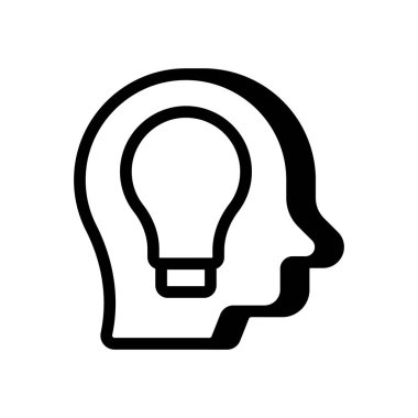 Vektör içinde fikir simgesi. Logotype