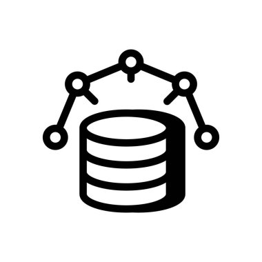 Vektör olarak büyük veri simgesi. Logotype