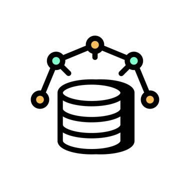 Vektör olarak büyük veri simgesi. Logotype