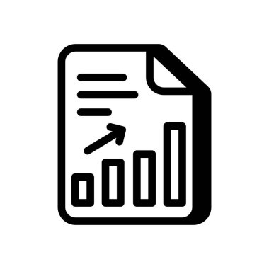 Topluluk Raporu simgesi vektörde. Logotype