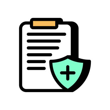 Sağlık Sigortası ikonu. Logotype