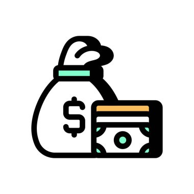 Vektör olarak finans simgesi. Logotype