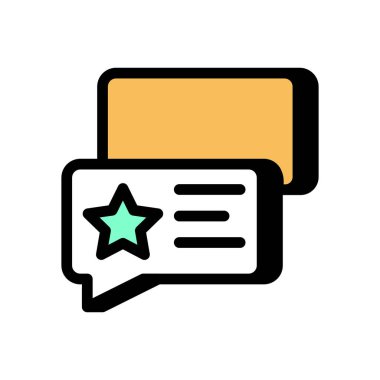 Vektör olarak geri bildirim simgesi. Logotype