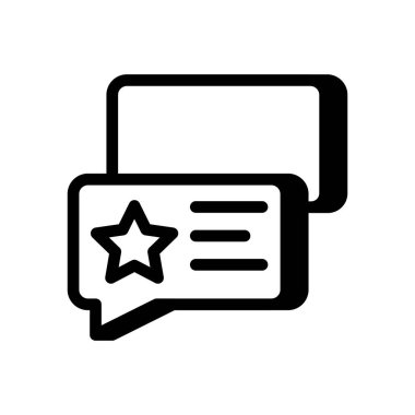 Vektör olarak geri bildirim simgesi. Logotype