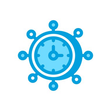 Zaman Yönetimi simgesi vektörde. Logotype