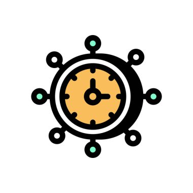 Zaman Yönetimi simgesi vektörde. Logotype