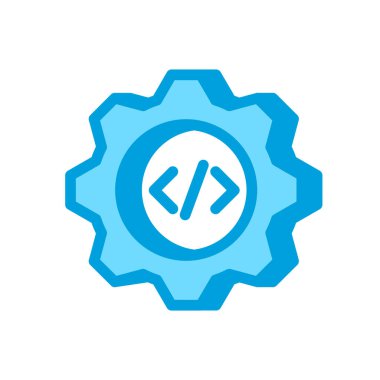 Vektör içinde geliştirme simgesi. Logotype