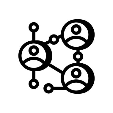 Topluluk Bağlanma simgesi vektör olarak. Logotype