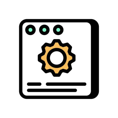 Çevrimiçi vektör simgesi. Logotype