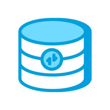 Bulut Veritabanı simgesi vektörde. Logotype