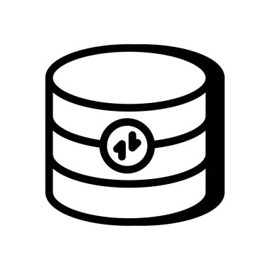 Bulut Veritabanı simgesi vektörde. Logotype