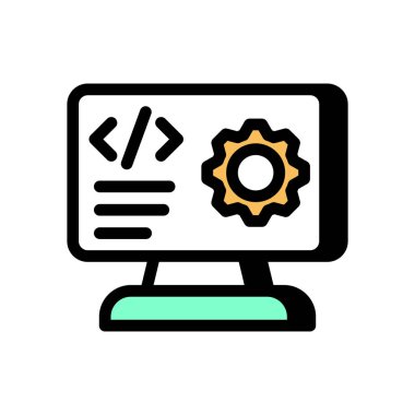 İçerik simgesi vektörde. Logotype