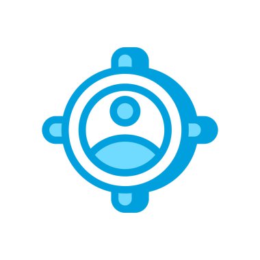 Vektör olarak Personel Hedefi simgesi. Logotype