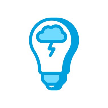 Vektör olarak beyin fırtınası simgesi. Logotype