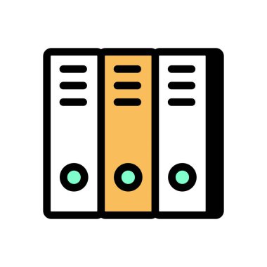 Ofis Dosyaları simgesi vektörde. Logotype