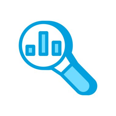 Vektör olarak analiz simgesi. Logotype