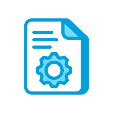 Vektör olarak sözleşme yönetim simgesi. logotype