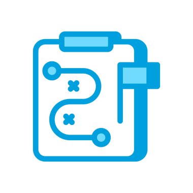 Vektör olarak strateji simgesi. Logotype