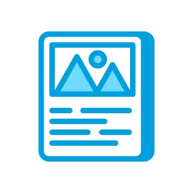 Vektör olarak kağıt ilanları simgesi. Logotype