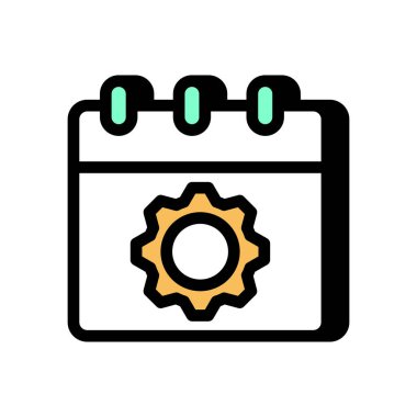 Etkinlik Yönetimi simgesi vektörde. Logotype