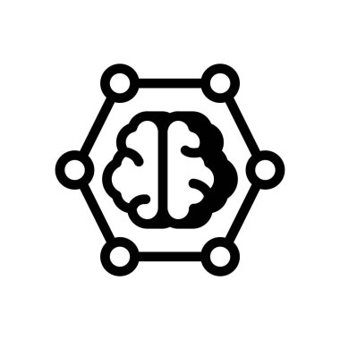 Makine Bilgisi simgesi vektörde. Logotype