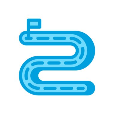 Vektör olarak uzun vadeli hedef simgesi. Logotype