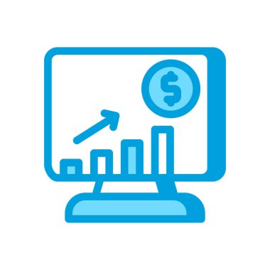 Vektör olarak büyüme simgesi. Logotype