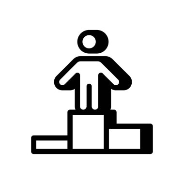 Kazanan vektör simgesi. Logotype