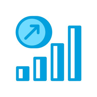 Vektör içinde ilerleme simgesi. Logotype