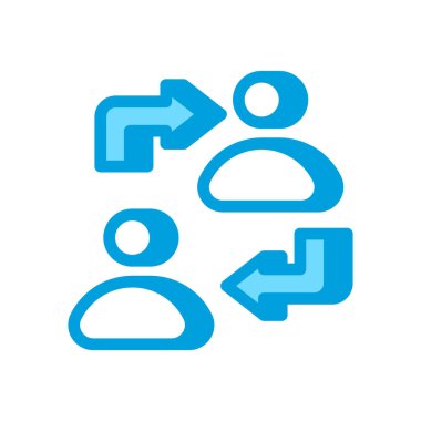 Vektör olarak Bilgi Paylaşımı simgesi. Logotype