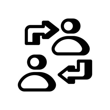 Vektör olarak Bilgi Paylaşımı simgesi. Logotype