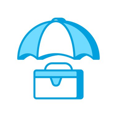 Vektör olarak İş Sigortası simgesi. Logotype