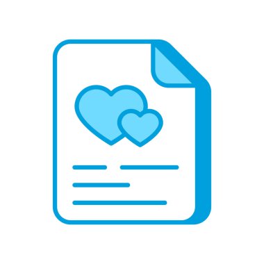 Evlilik sözleşmesi ikonu. Logotype