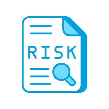 Vektör olarak Risk Değerlendirme simgesi. Logotype