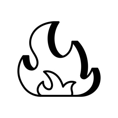 vektör olarak ateş simgesi. logotype