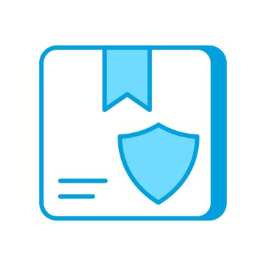 Teslimat Sigorta ikonu vektör olarak. Logotype