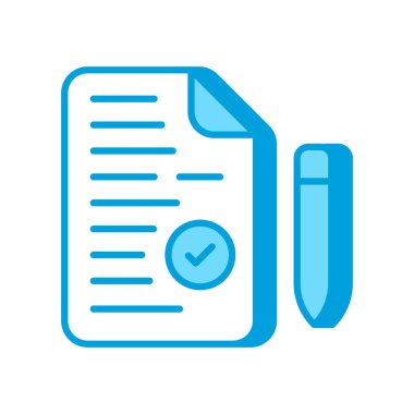 Vektör olarak sigorta poliçesi simgesi. Logotype