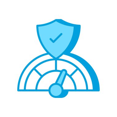 Vektör olarak Risk Değerlendirme simgesi. Logotype