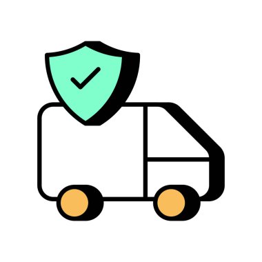 Teslimat simgesi vektörde. Logotype
