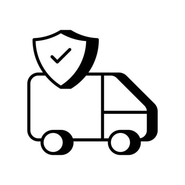 Teslimat simgesi vektörde. Logotype