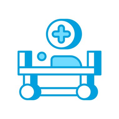 Hastanelik etme simgesi vektörde. Logotype