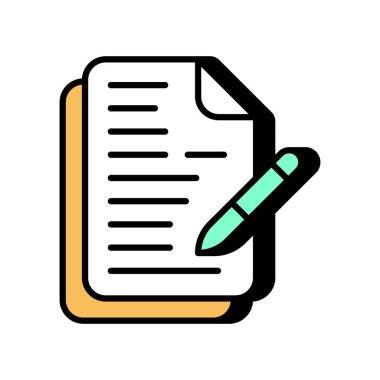 Vektör simgesini imzalıyorum. Logotype