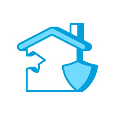 Deprem Sigortası ikonu. Logotype