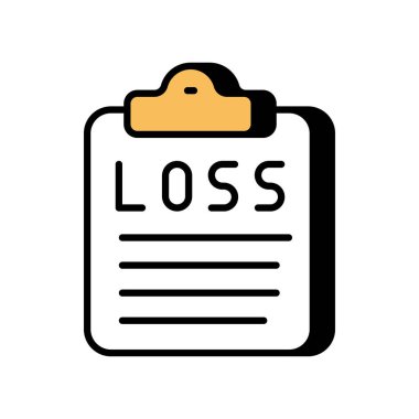 Toplam Kayıp Sayfa simgesi vektörü. Logotype