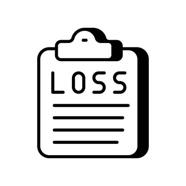 Toplam Kayıp Sayfa simgesi vektörü. Logotype