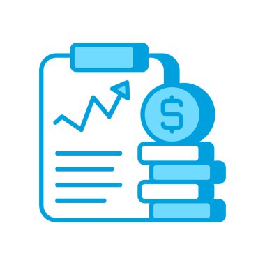 Mali Rapor simgesi vektör. Logotype