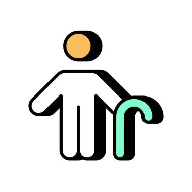 Emekli İşçi simgesi. Logotype