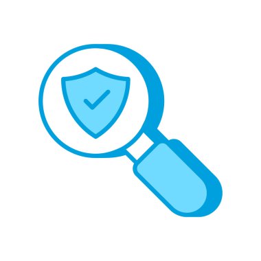 Vektör içinde güvenli arama simgesi. Logotype