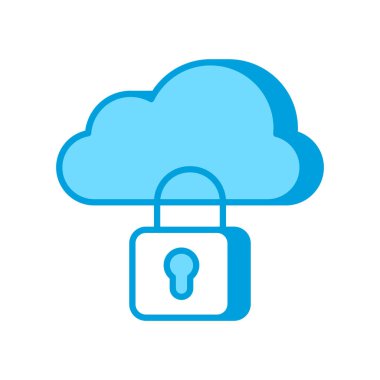 Siber Güvenlik ikonu vektörde. Logotype