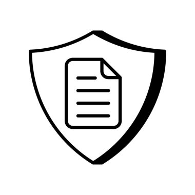 Vektör olarak Güvenlik Doktrini simgesi. Logotype